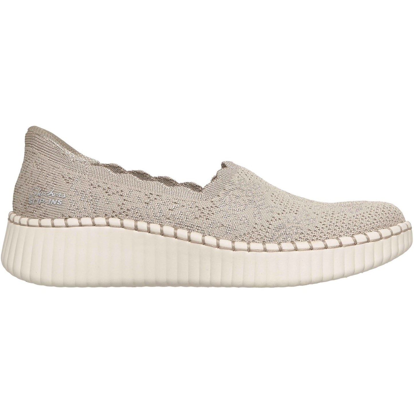 Skechers Wilshire Boulevard Polyester Women's Taupe Trainers