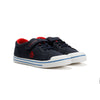 Penguin Junior Rainbow Canvas Navy/Red Trainers