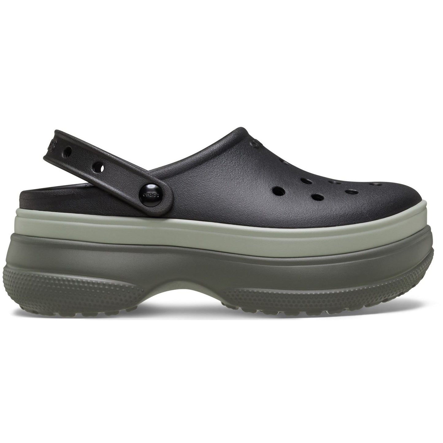 Crocs Classic Stacked Thermoplastic Black Clogs