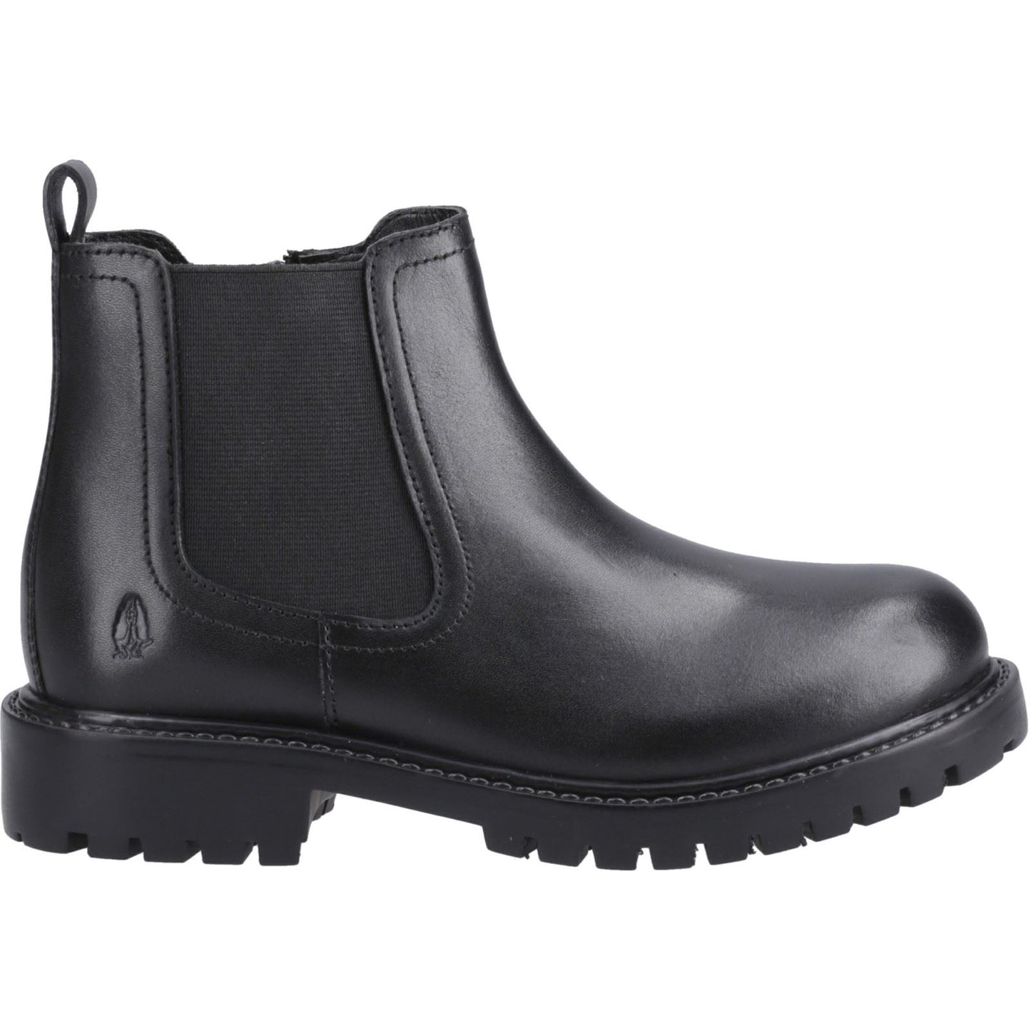 Hush Puppies Ariella Chelsea Leather Black Boots