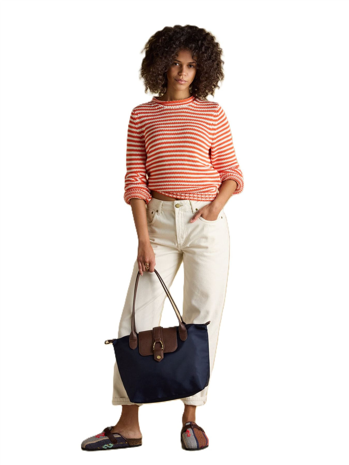 Joules Edie Women's Navy Shoulder Bag - Large