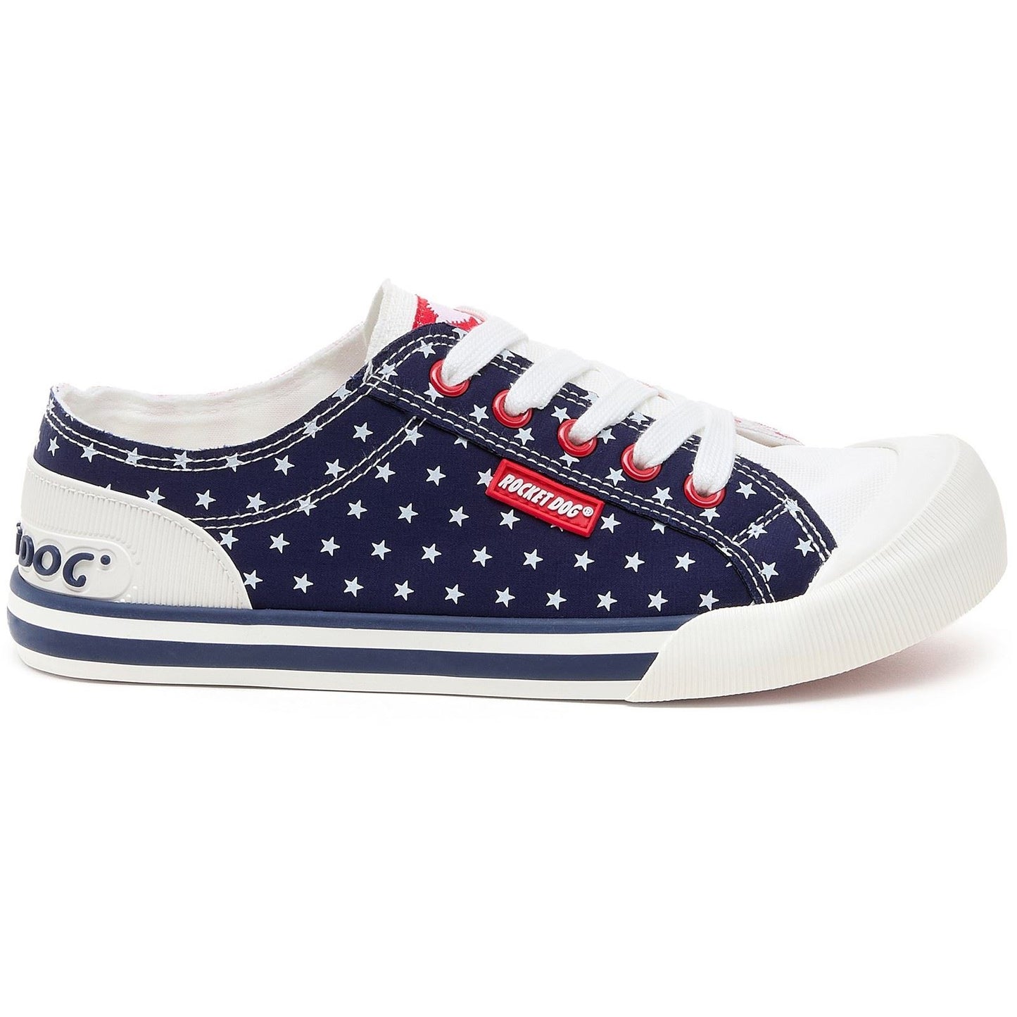 Rocket Dog Jazzin Spangle Cotton Women's Navy/Red Trainers