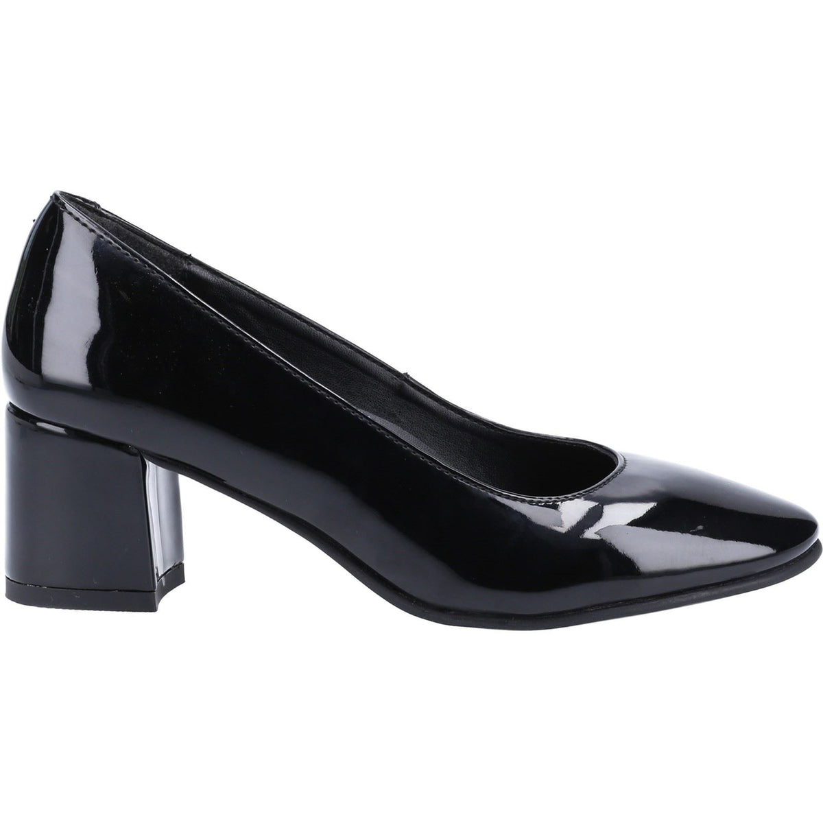 Hush Puppies Women's Anna Patent Court Shoes in Black