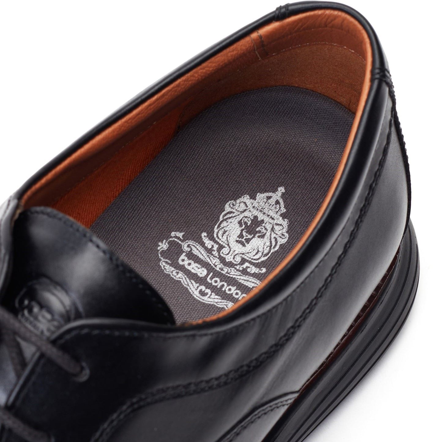 Base London Men's Wing Derby in Black