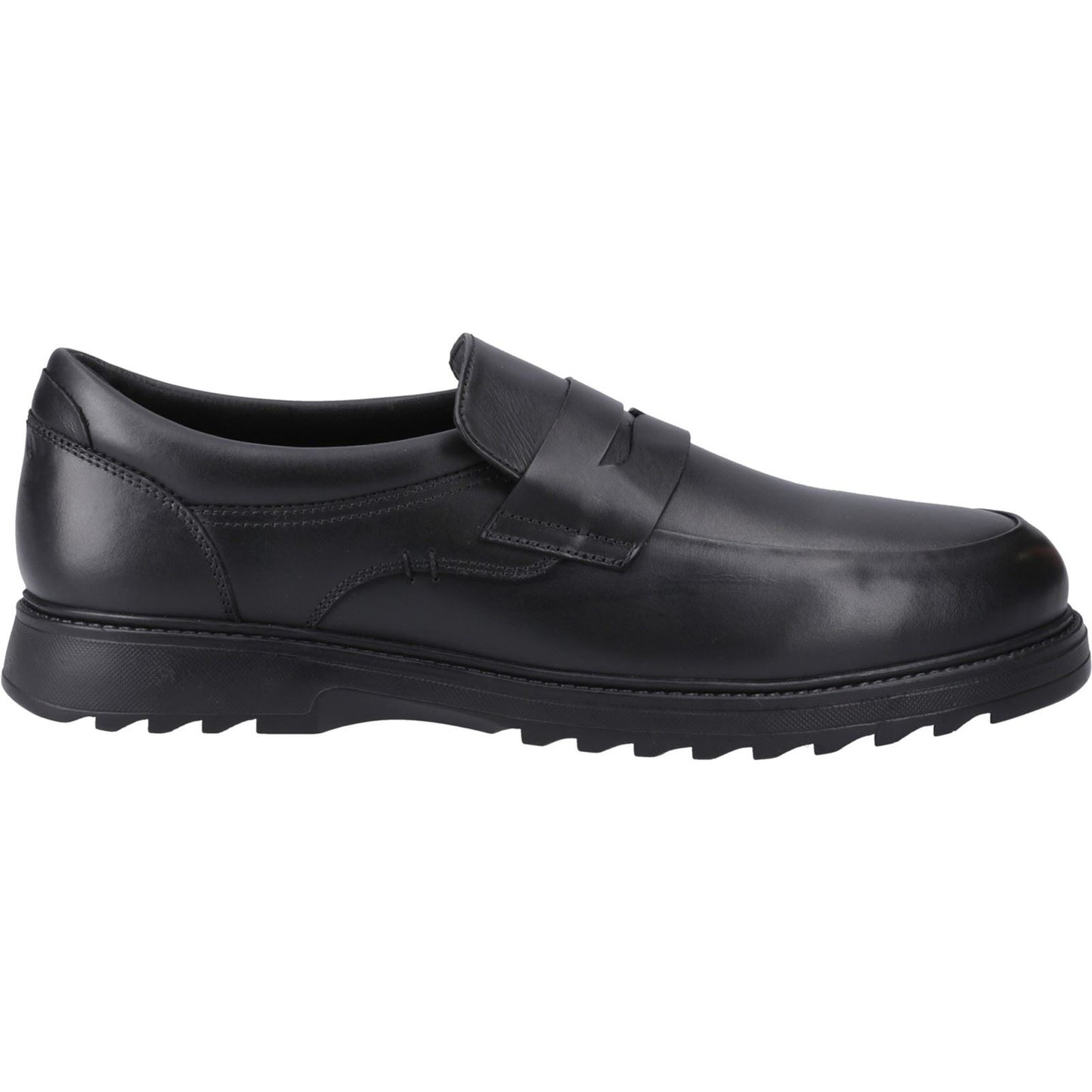 Hush Puppies Rocco Loafer Leather Youth Black Loafers