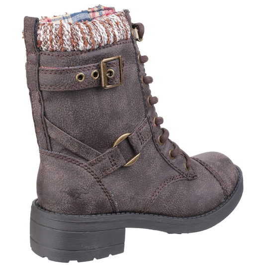 Rocket Dog Women's Thunder Galaxy Biker Boot in Brown Galaxy