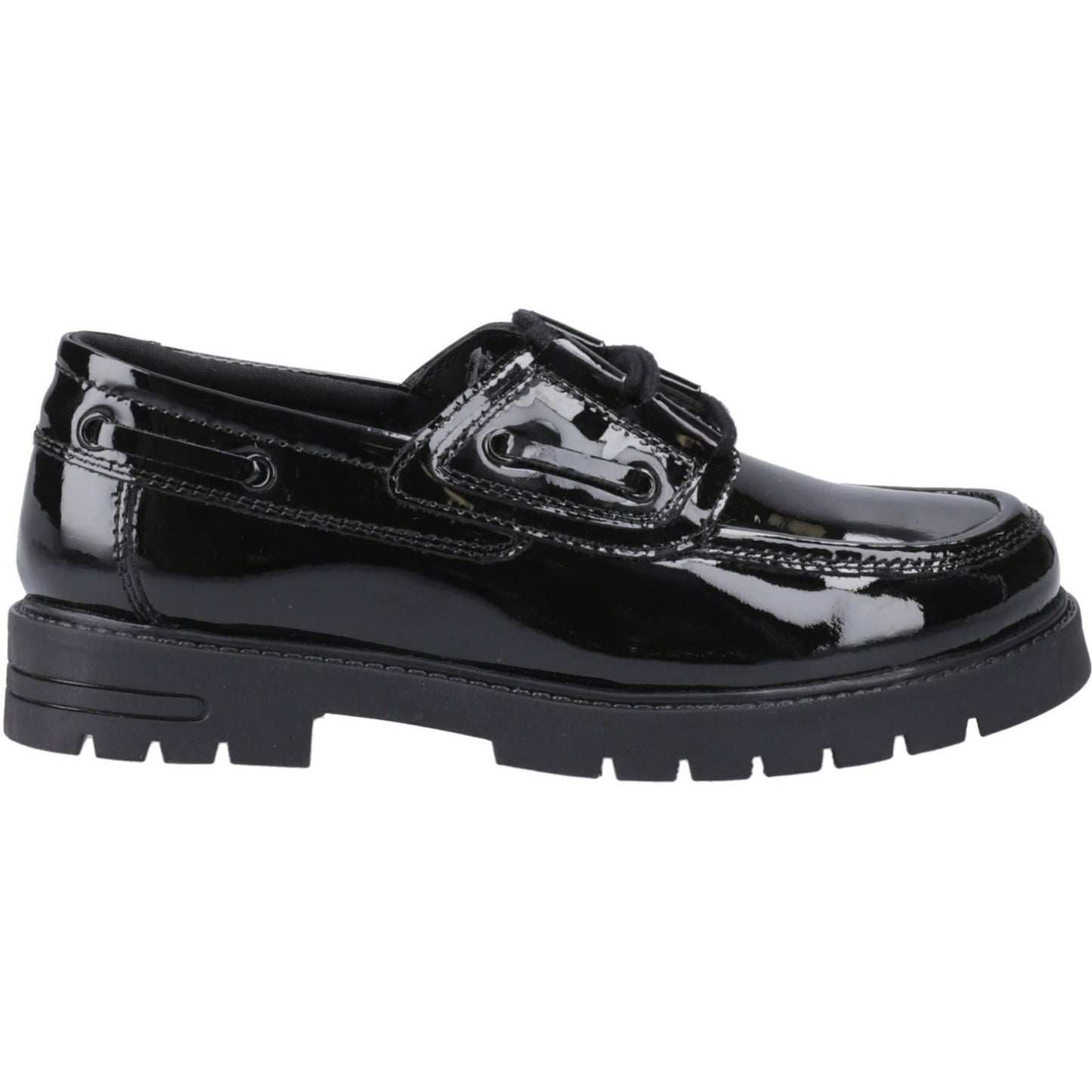 Hush Puppies Lucy Patent Leather Youth Black Shoes