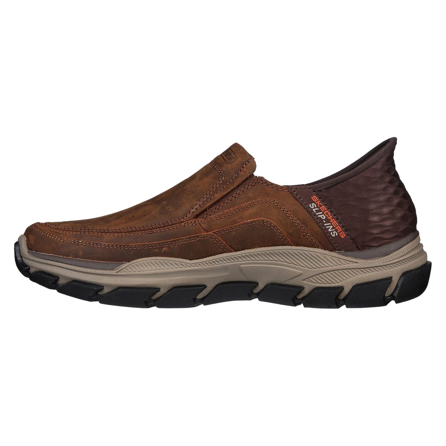 Skechers Men's Respected Elgin Shoes in Dark Brown
