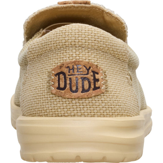 HEYDUDE Mikka Braided Textile Men's Olive Grey/Boulder Tan Loafers