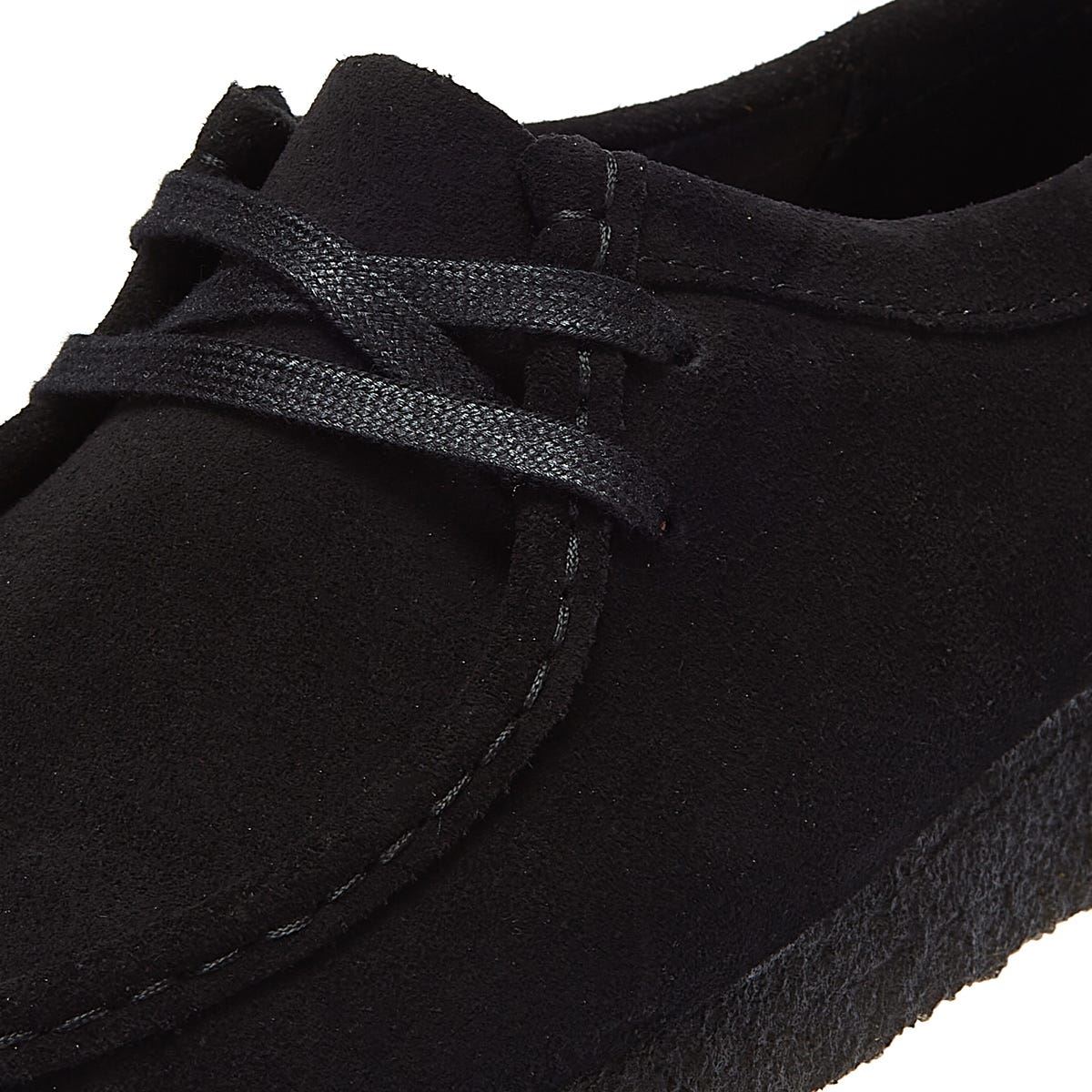 Clarks Originals Wallabee Suede Womens Black Shoes