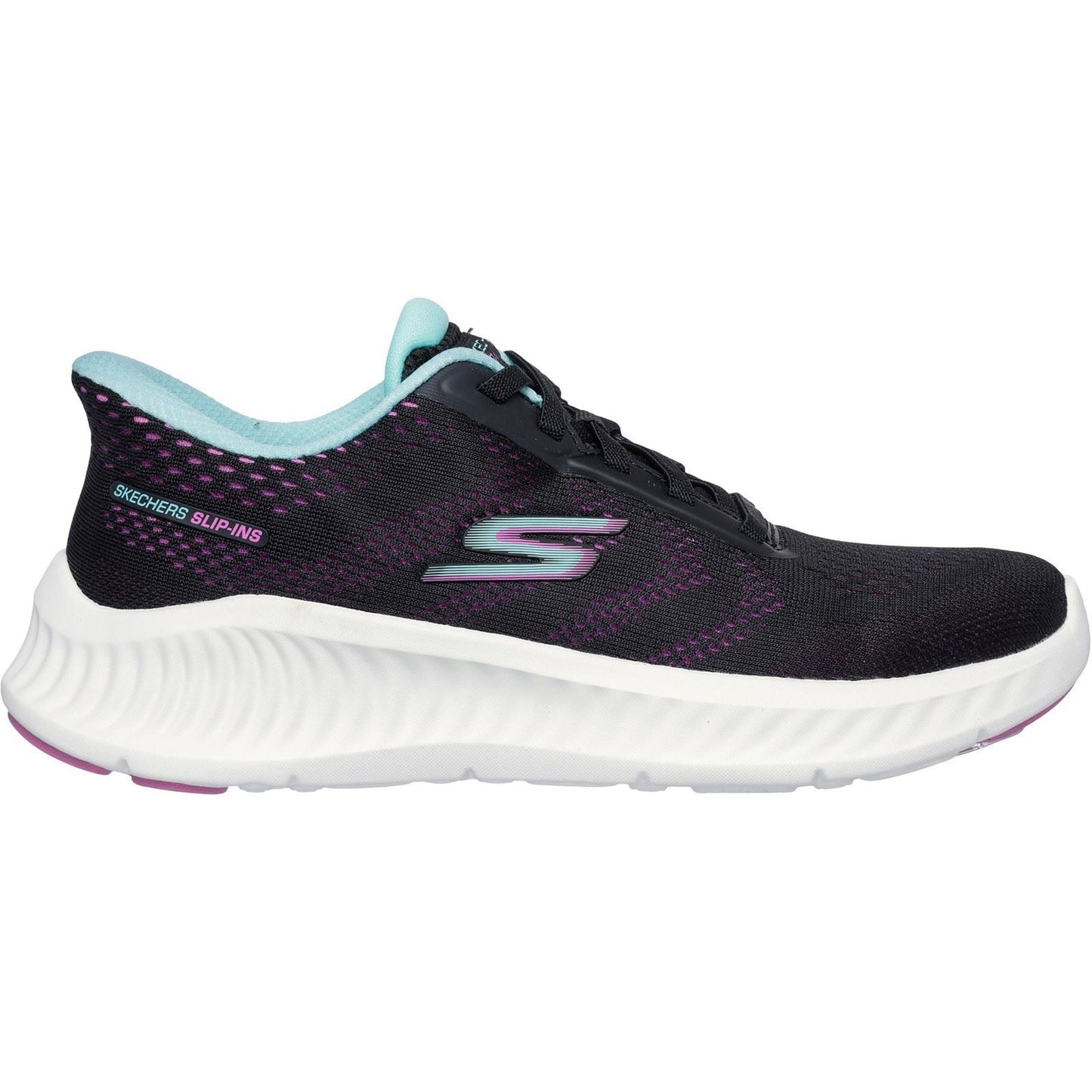 Skechers Women's Go Walk Now Khloe Trainers in Black/Purple