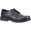 Hush Puppies Bruno Leather Youth Black Derby Shoes