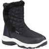 Cotswold Butterrow Textile Women's Black Winter Mid Calf Boots