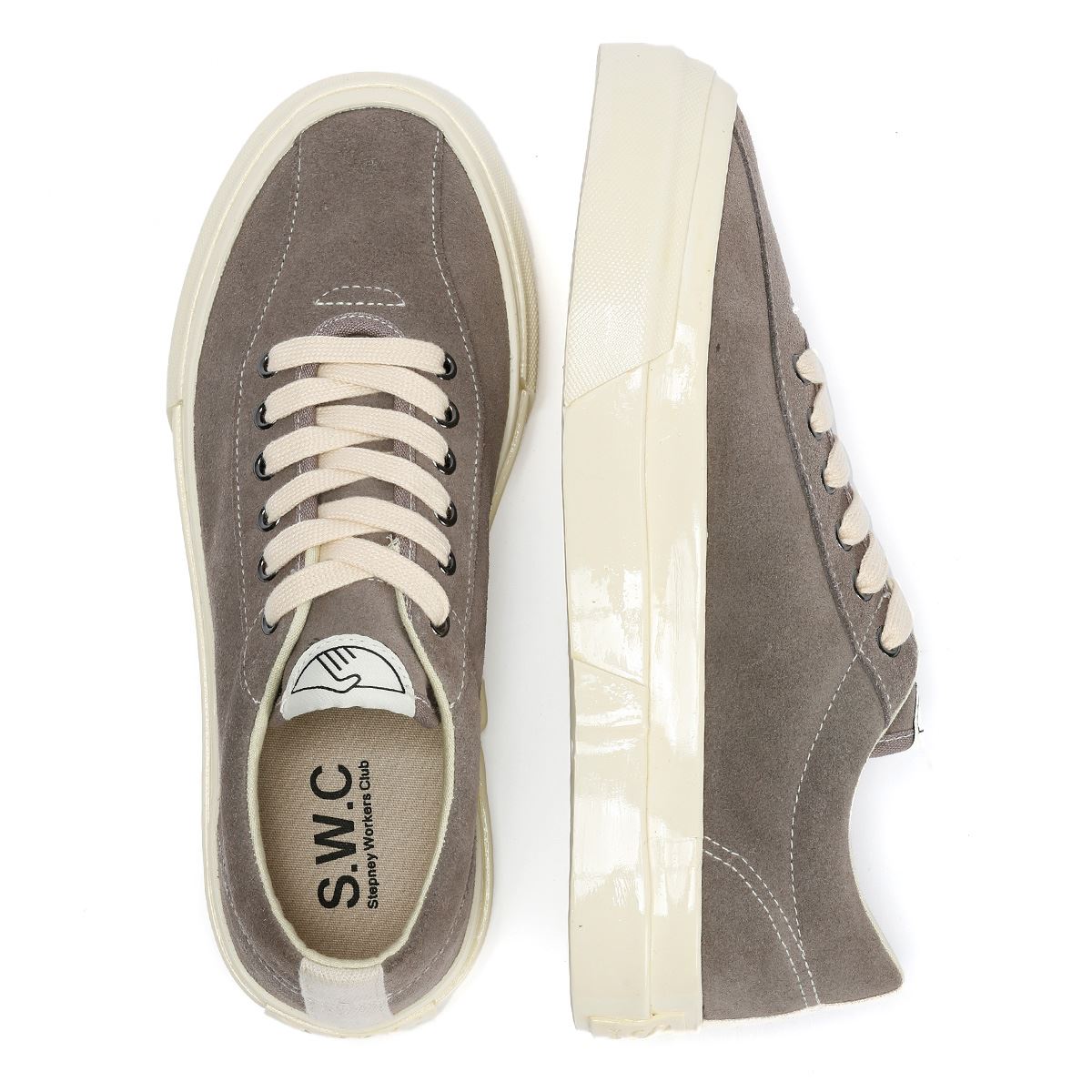 Stepney Workers Club Dellow L Suede Women's Grey Trainers