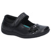 Hush Puppies Jessica Junior Girls Black Leather Shoes