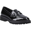 Hush Puppies Grazia Patent Leather Youth Black Loafers