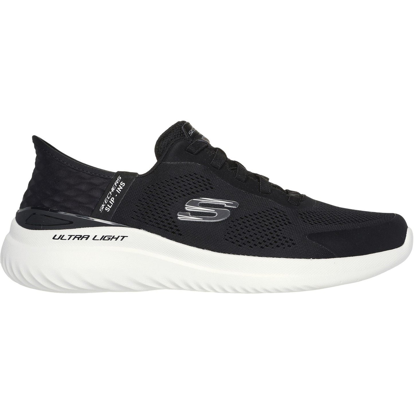 Skechers Men's Bounder 2.0 Emerged Shoe in Black/White
