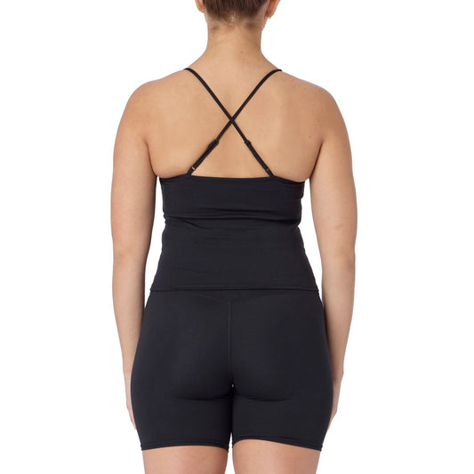 Skechers Goflex Slim Strappy Tank Polyester Women's Black Activewear Tank Tops