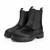 Osprey London The Hampton Chelsea Leather/Pony Hair Women's Black/Olive Boots