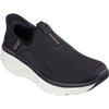 Skechers Women's D'Lux Walker 2.0 Shoes in Black/Pink