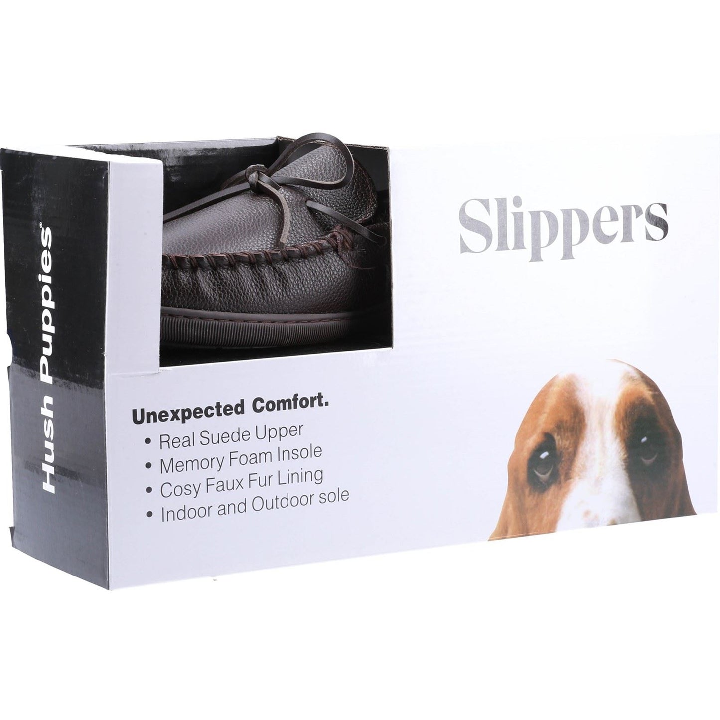 Hush Puppies Men's Ace Leather Slipper in Brown