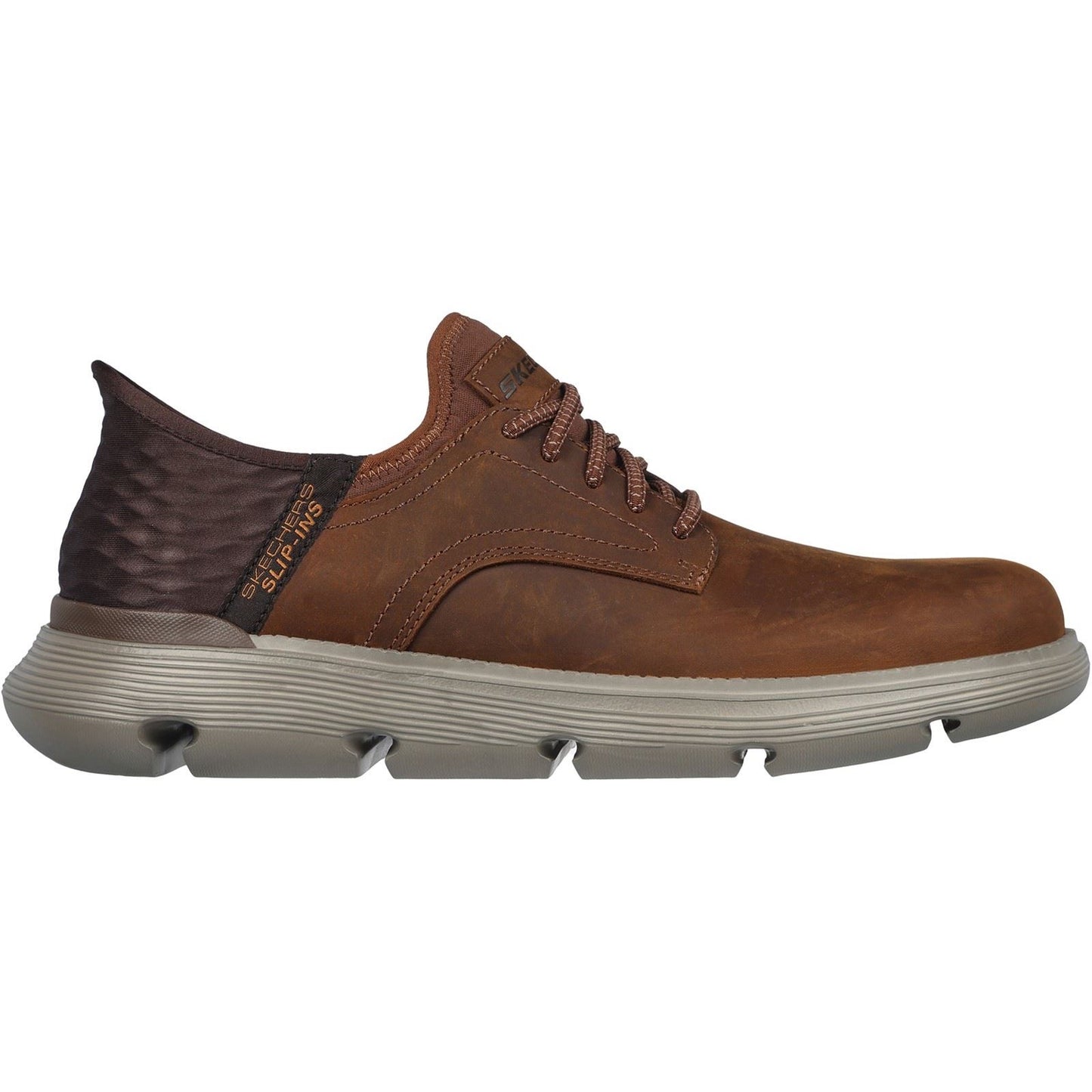 Skechers Men's Garza Gervin Shoes in Dark Brown