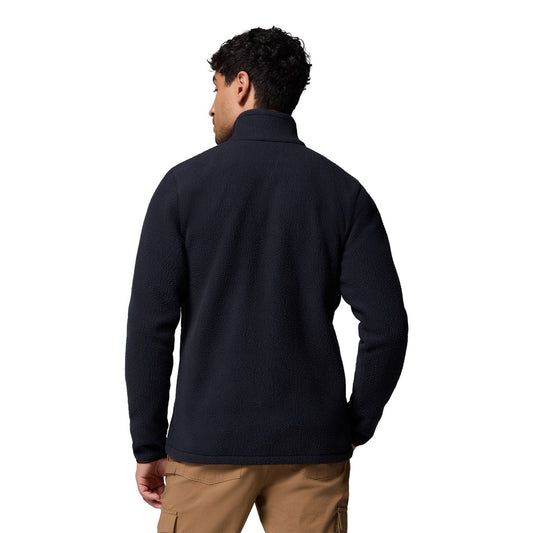Columbia Jasper Ridge Pebbled Full Zip Men's Black Fleece Jacket