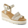 TOMS Women's Darya Sandal in Champagne