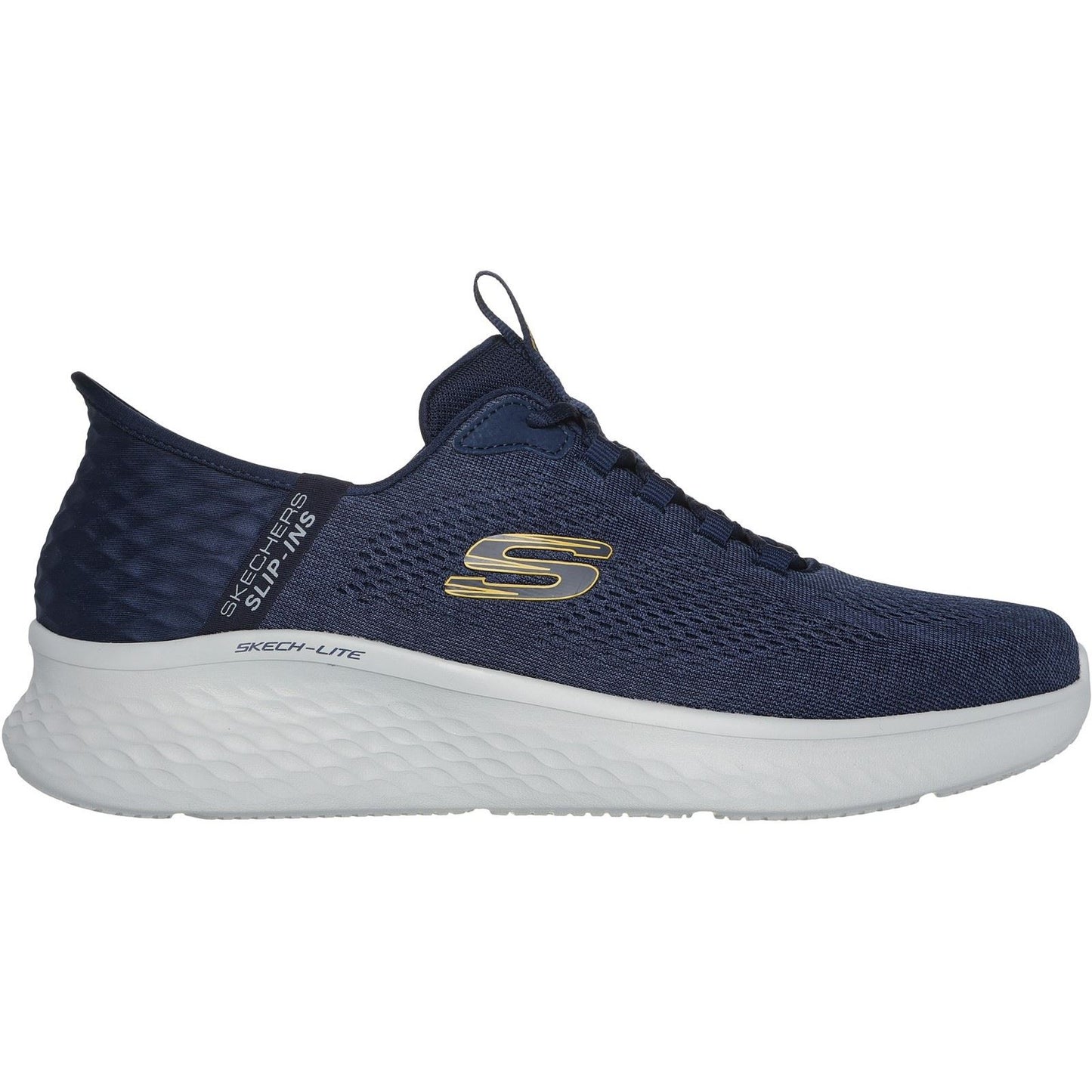 Skechers Men's Skech-Lite Pro Primebase Trainers in Navy/Yellow