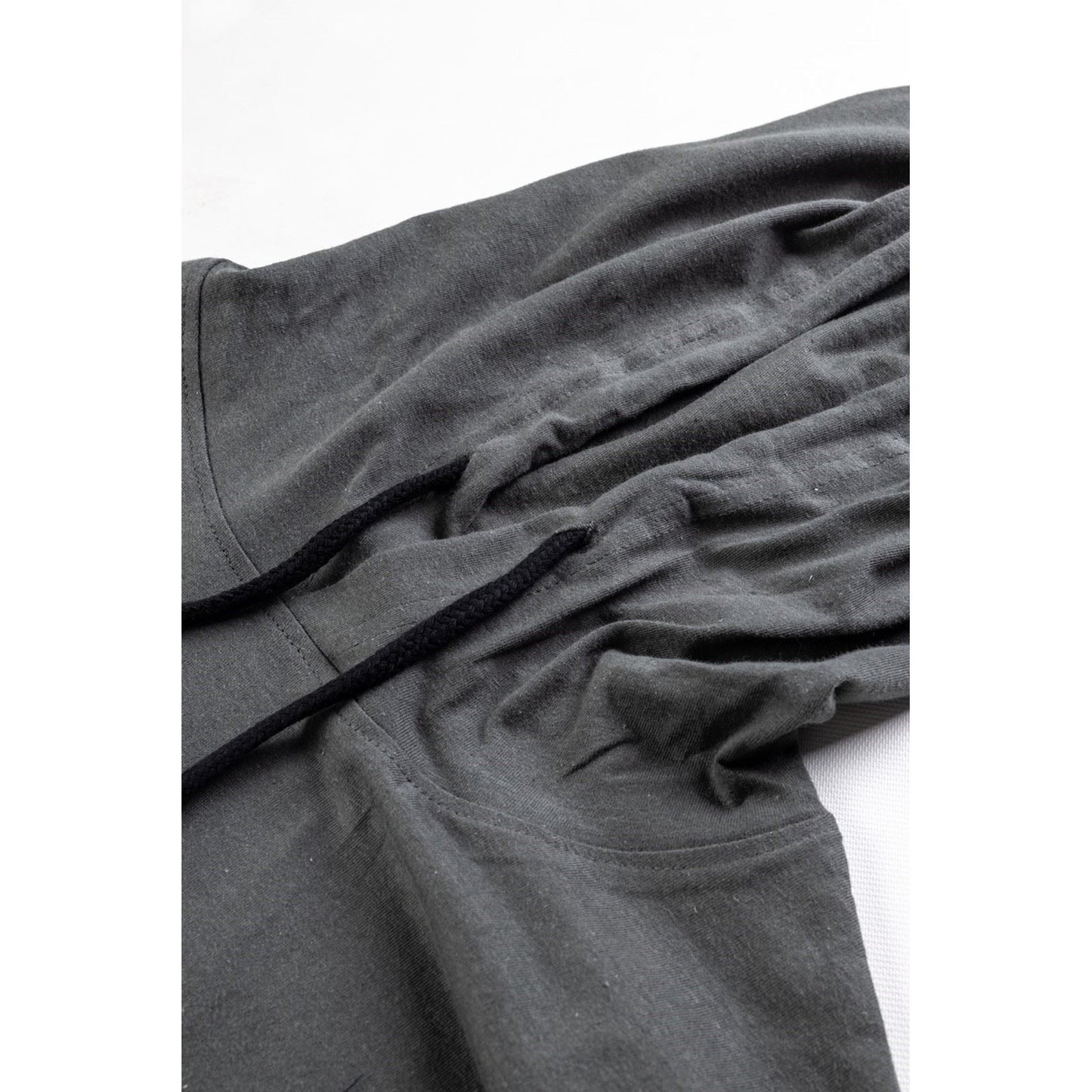 Caterpillar Men's Hooded Long Sleeve Tee in Dark Shadow