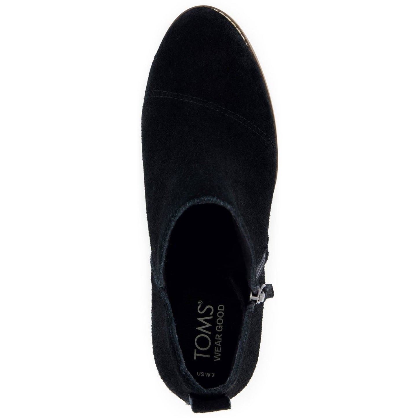TOMS Goldie Textile Women's Black Heeled Ankle Boots