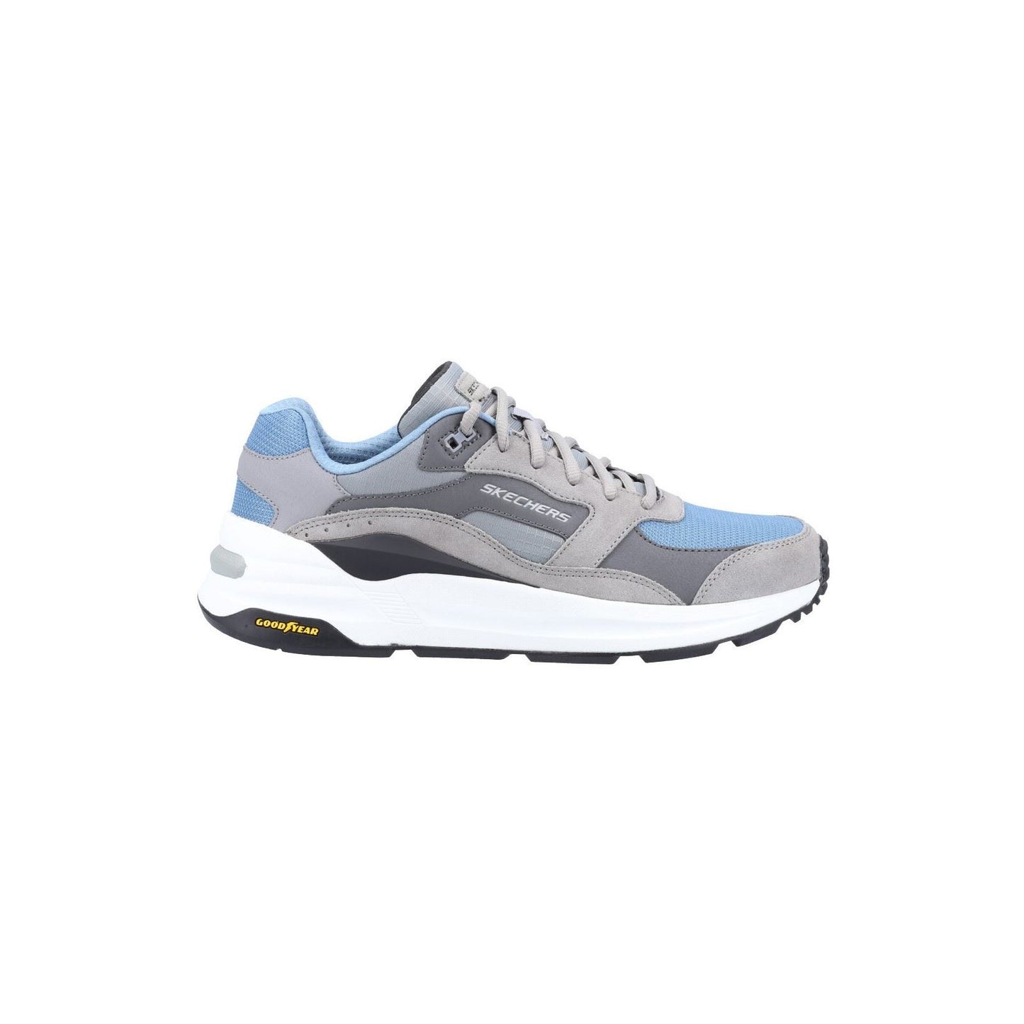 Skechers Men's Global Jogger Shoe in Grey/Blue
