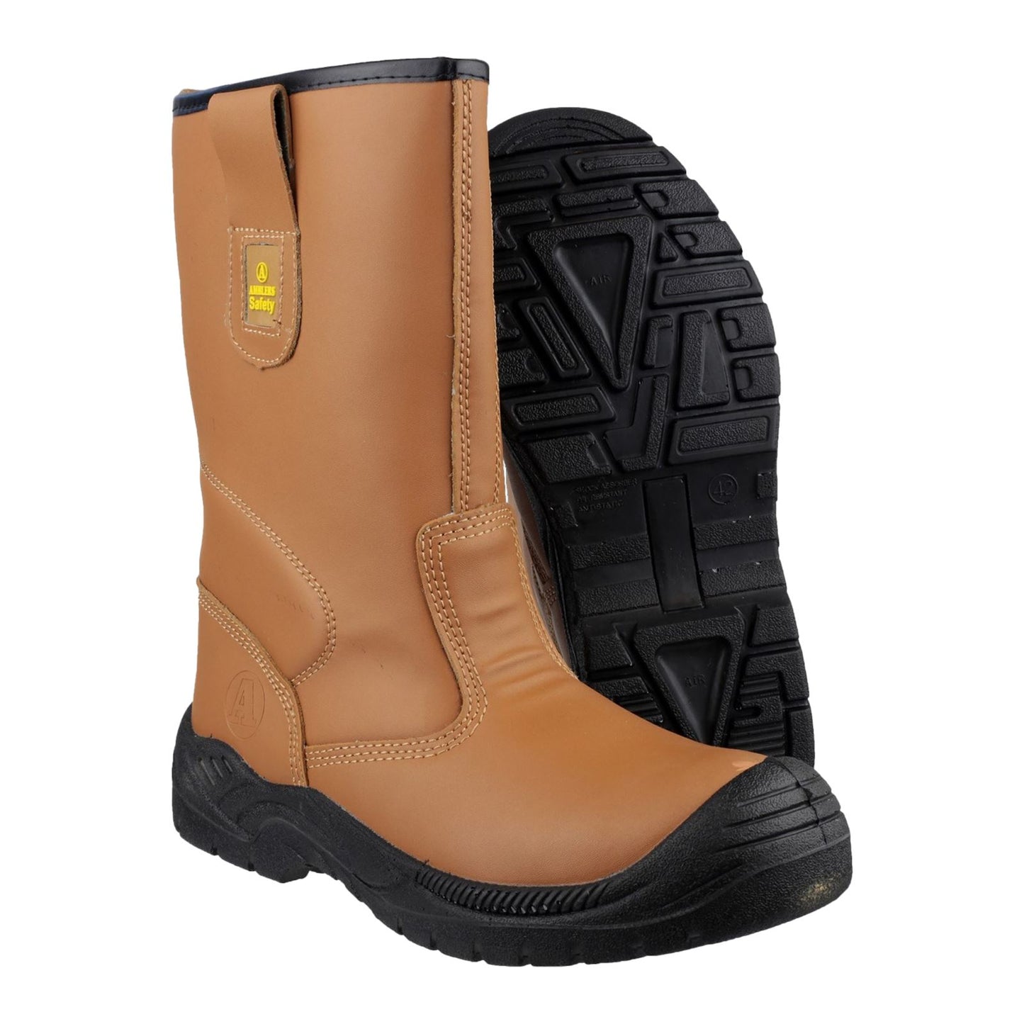 Amblers Safety FS142 Water Resistant Pull On Safety Rigger Boot in Tan