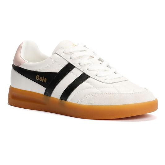 Gola Stadia Leather Women's White/Black/Chalk Pink Trainers