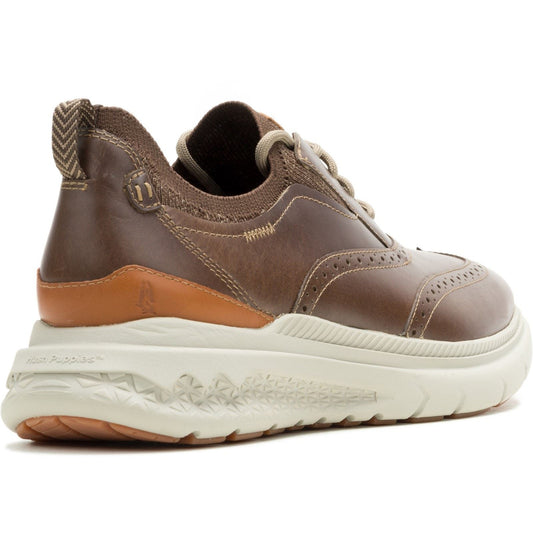 Hush Puppies Excel Leather Men's Fossil Lace-Up Shoes