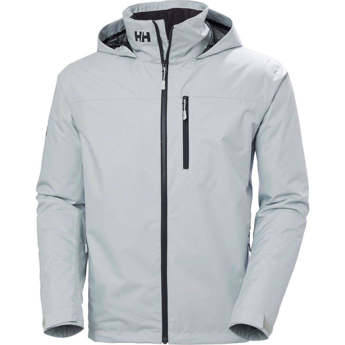 Helly Hansen Sport Men's Crew Hooded Midlayer Sailing Jacket 2.0 in Grey Fog