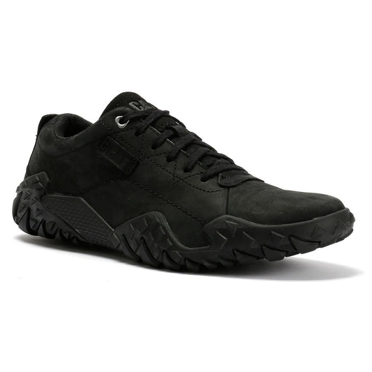 Caterpillar Gridlock Lo Tumbled Nubuck Men's Black Lace-Up Shoes