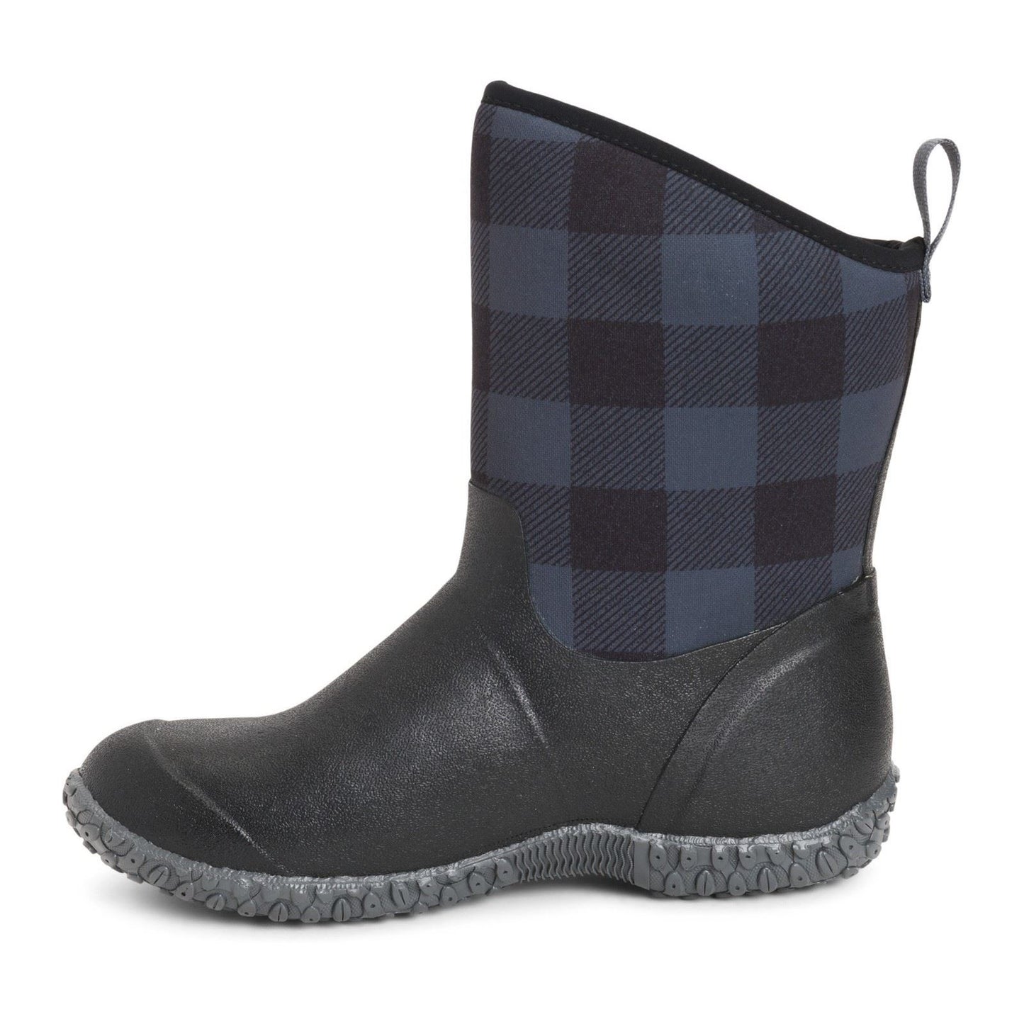 Muck Boots Women's Muckster II Mid Wellington in Black/Grey Plaid