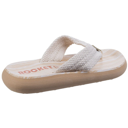 Rocket Dog Sunset Webbing Women's Double Cream Flip Flops