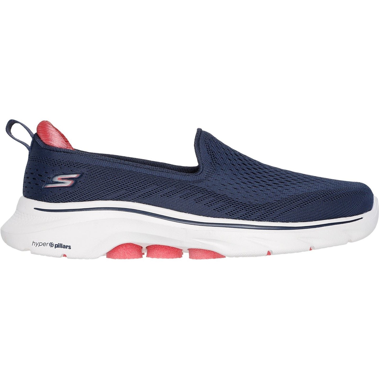 Skechers Women's GO WALK 7 - Vina Shoe in Navy/Coral