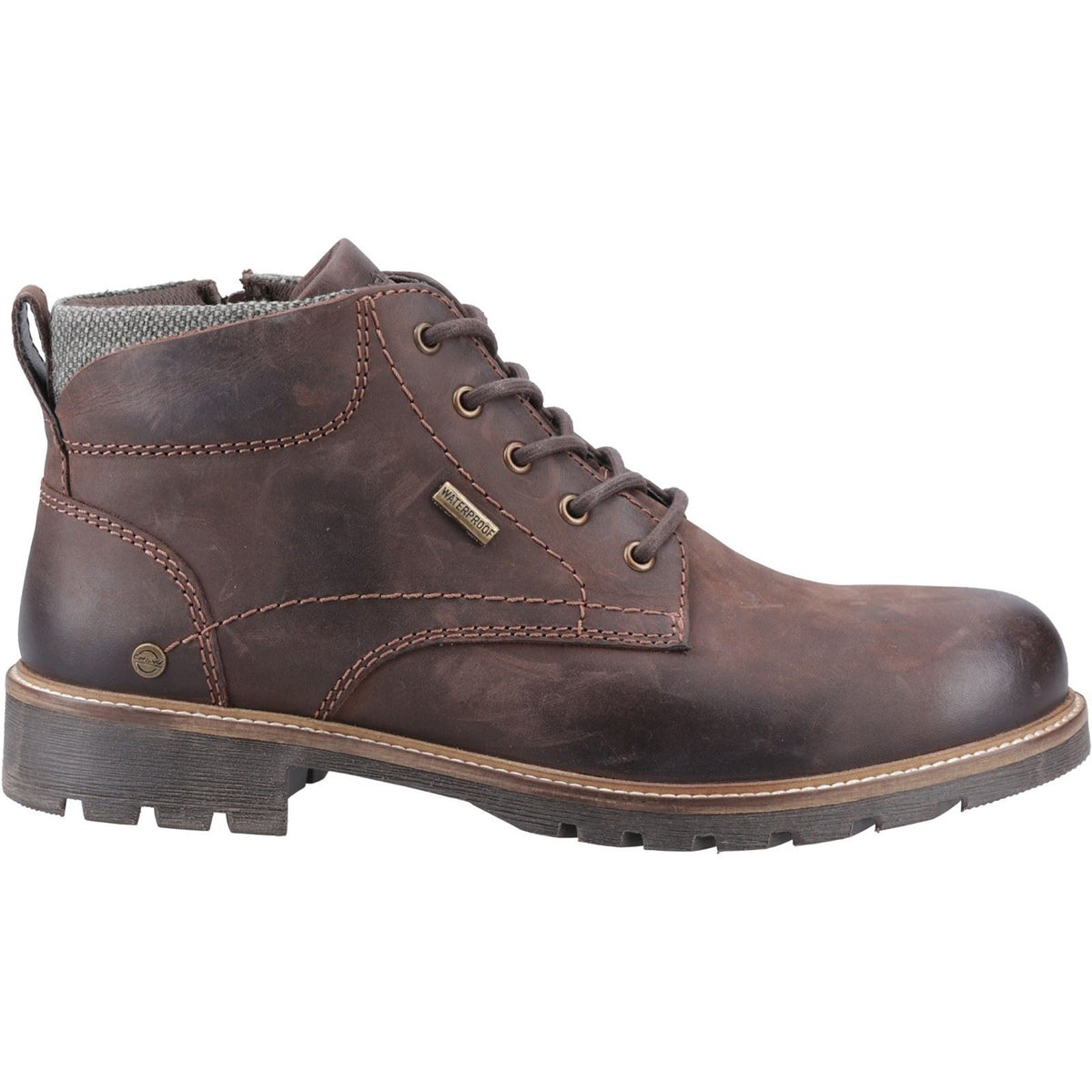 Cotswold Moreton Leather Men's Brown Ankle Boots