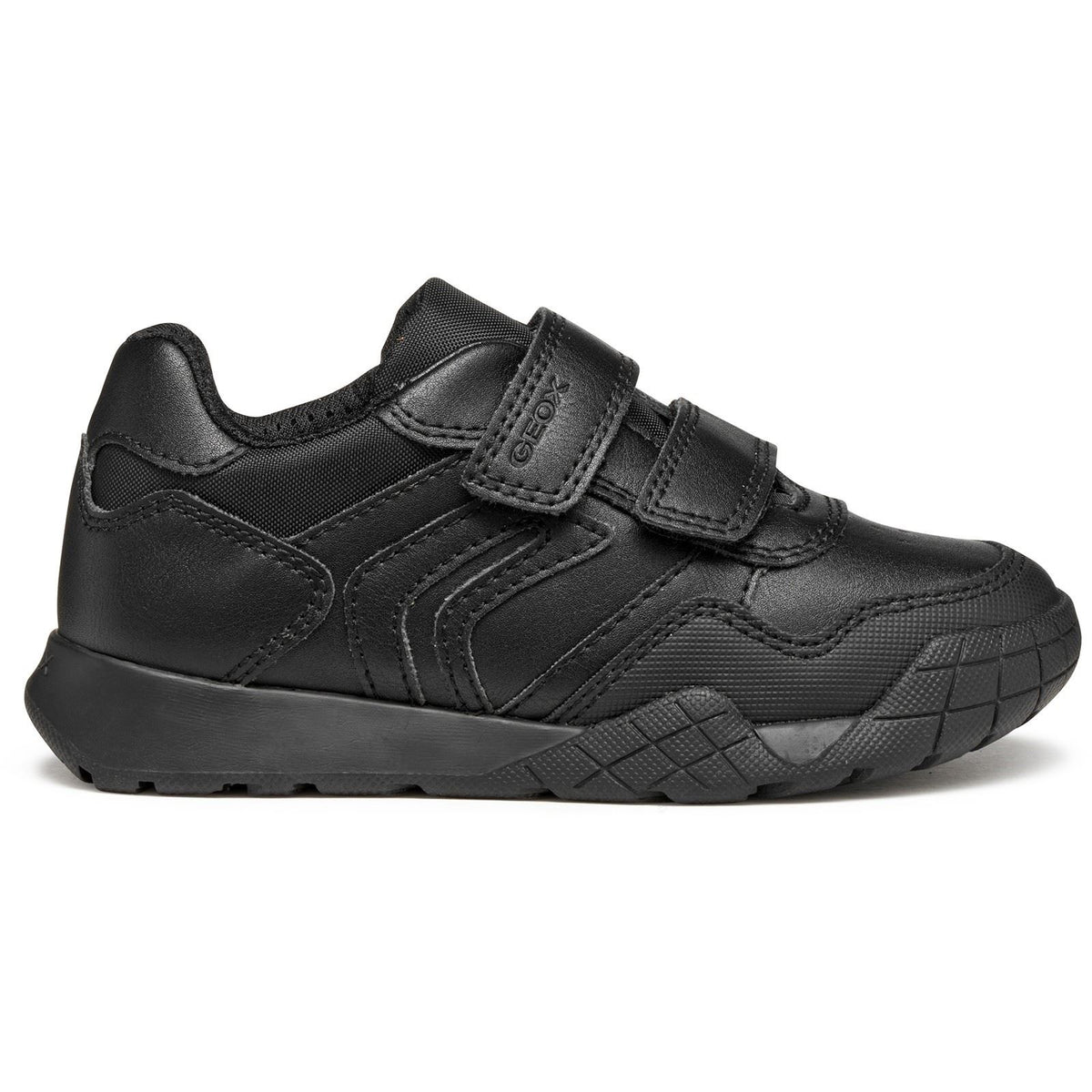 Geox J Rann-E Unisex Kid's Black Trainers