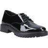 Hush Puppies Aubrey Leather Black Derby Shoes