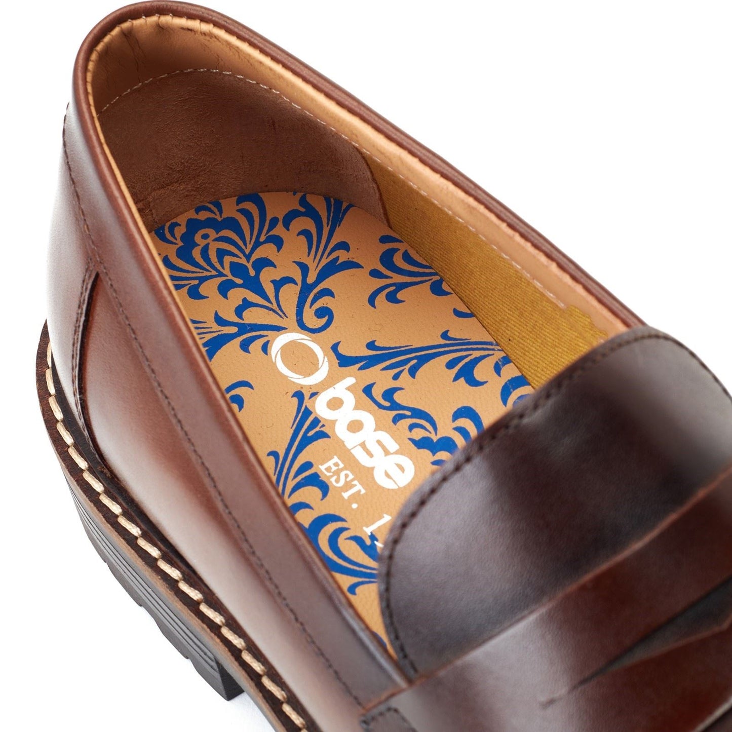 Base London Men's Ivey Loafer in Burnt Brown