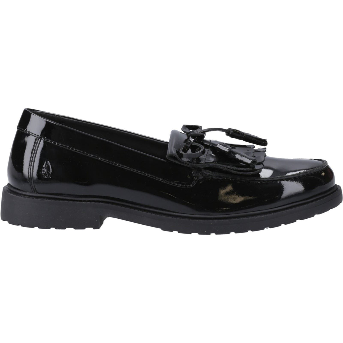 Hush Puppies Verity Kiltie Leather Women's Black Loafers