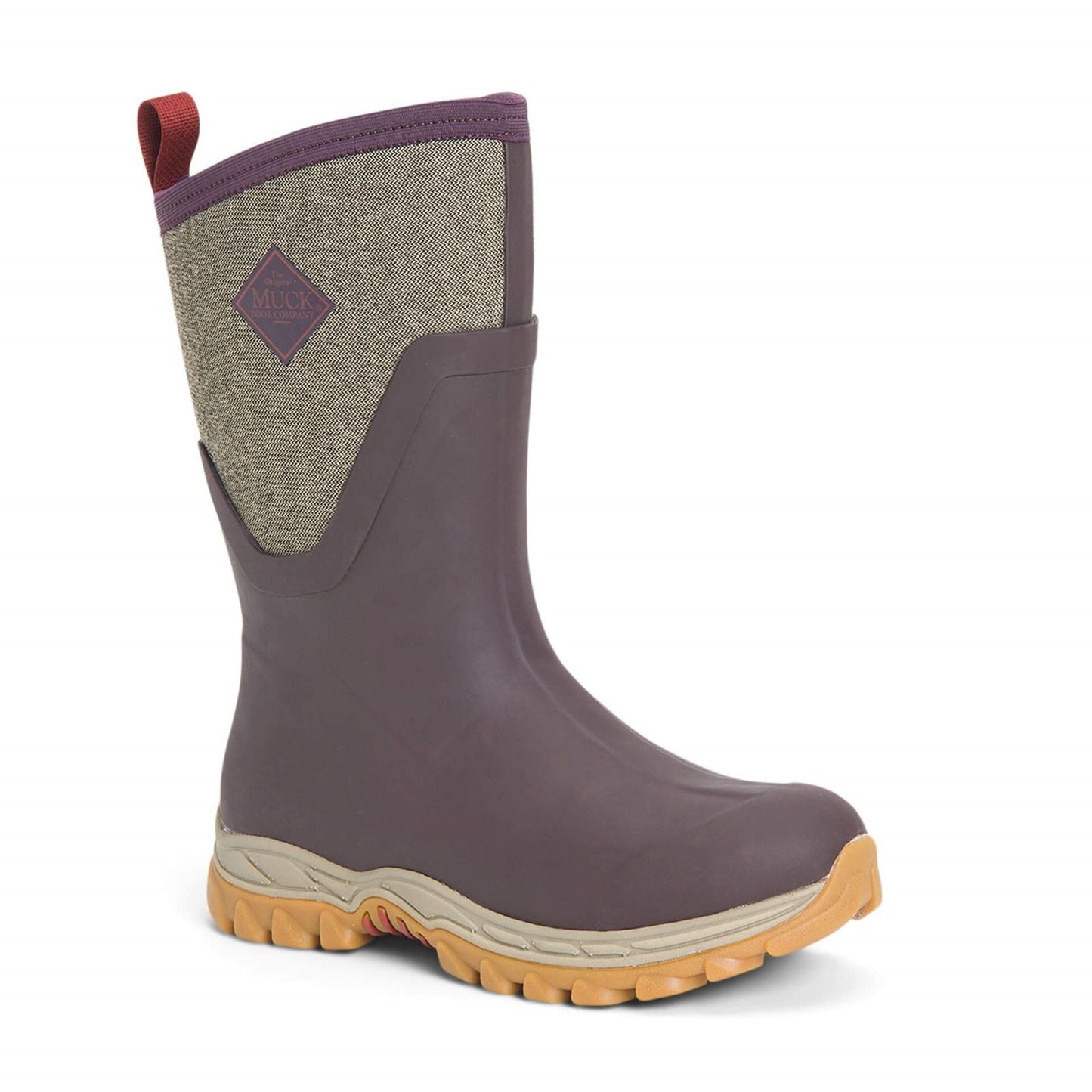 Muck Boots Women's Arctic Sport Mid Wellington Boots in Wine