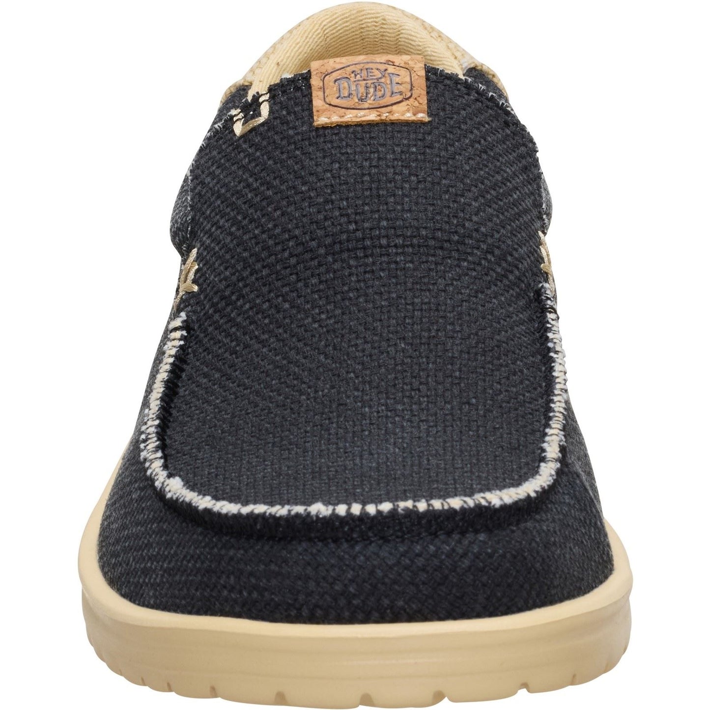 HEYDUDE Mikka Braided Textile Men's Black/Boulder Tan Loafers
