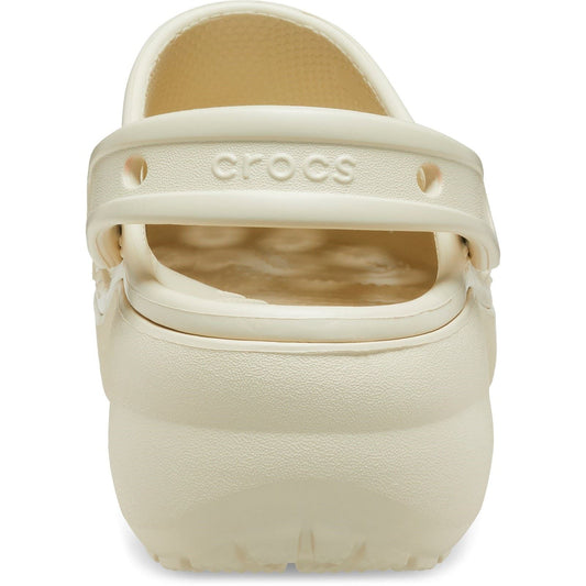 Crocs Women's Classic Platform Clog in Bone