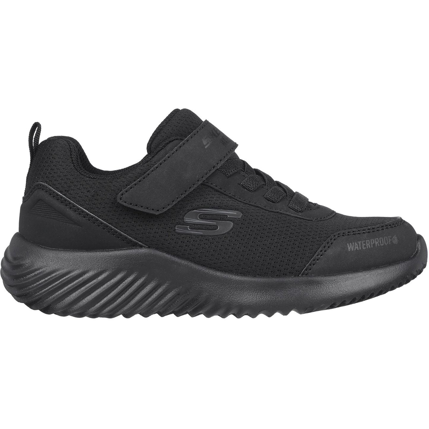 Skechers Bounder - Dripper Drop Synthetic Junior Black Trainers