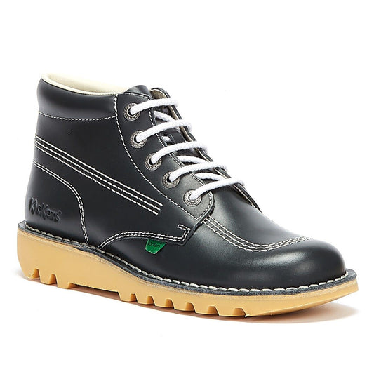 Kickers Kick Hi Core Leather Men's Navy/Natural Boots